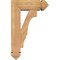 Ekena Millwork Balboa Arts and Crafts Smooth Bracket w/ Offset Brace, Western Red Cedar, 5 1/2"W x 14"D x 22"H BKT0604X14X22BOA03SWR - alternate 3